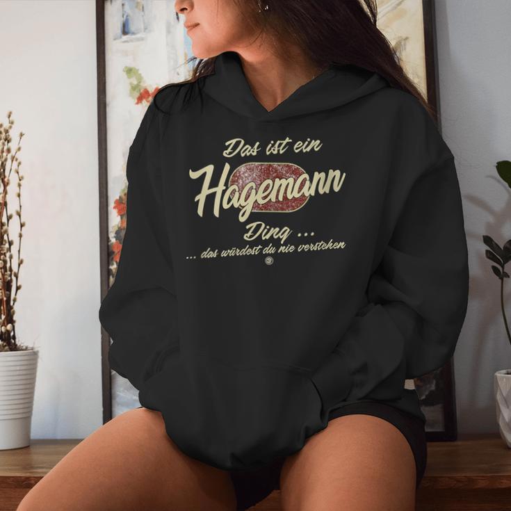 Women's With-Neck Das Ist Ein Hagemann Ding Family Kapuzenpullover für Damen Geschenke für Sie