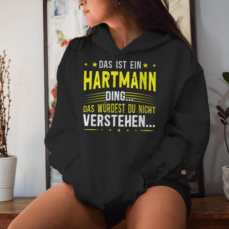 Women's With-Neck Das Ist Ein Hartmann Ding Kapuzenpullover für Damen Geschenke für Sie