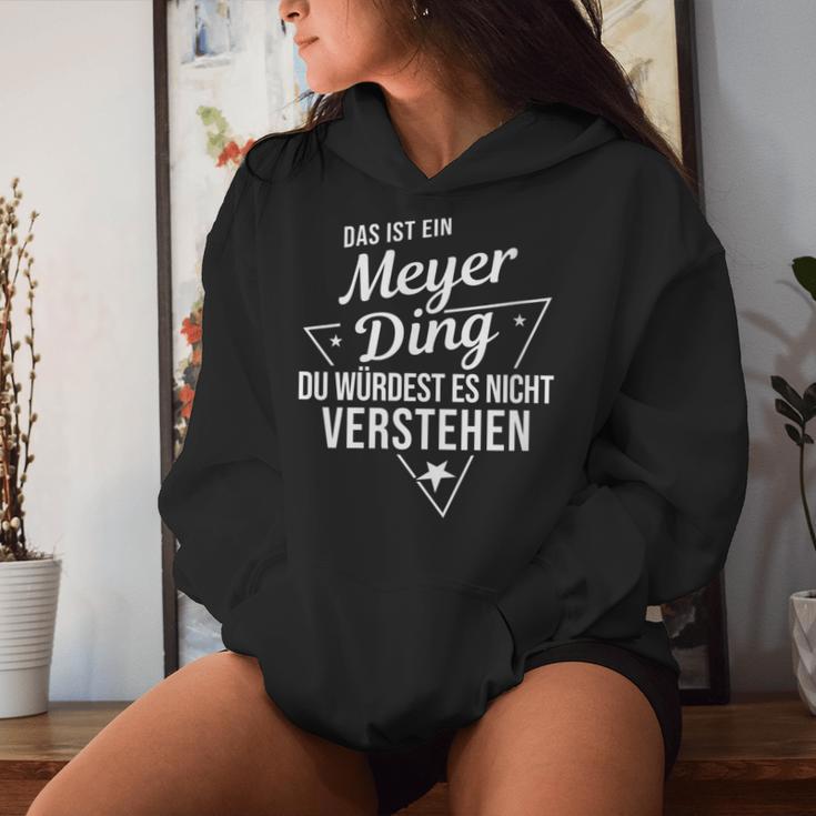 Women's With-Neck Das Ist Ein Meyer Ding Du Würdest Es Nicht Understand Kapuzenpullover für Damen Geschenke für Sie