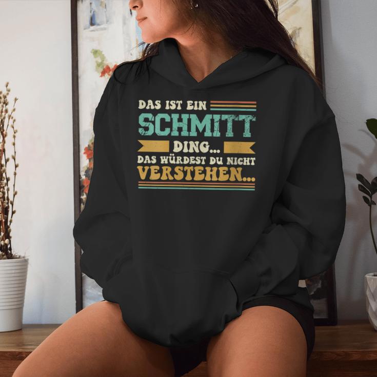 Women's With-Neck Das Ist Ein Schmitt Ding Kapuzenpullover für Damen Geschenke für Sie