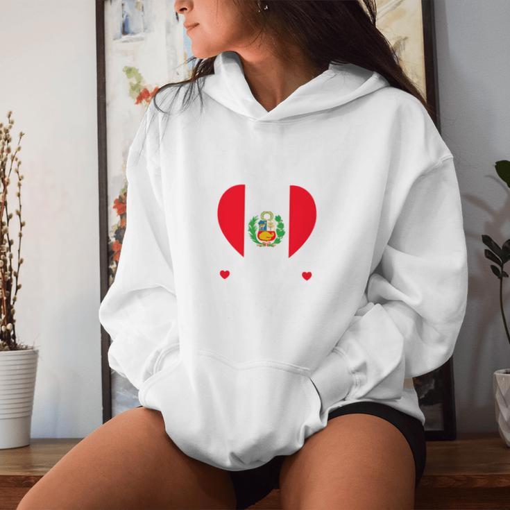 My Girlfriend Is Peruvian Girlfriend Peru Flag Kapuzenpullover für Damen Geschenke für Sie