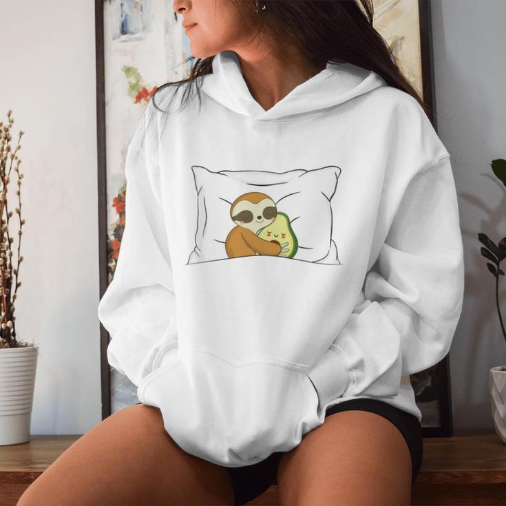 Official Sleep Sloth Avocado Pyjamas Kapuzenpullover für Damen Geschenke für Sie