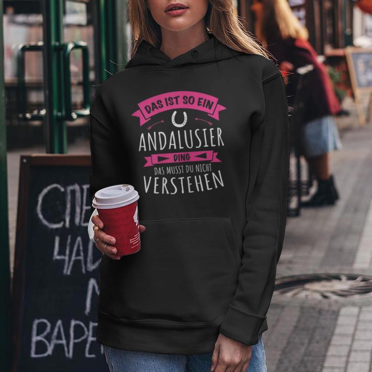 Andalusier Horse Breed Das Ist So Ein Andalusier Ding Kapuzenpullover für Damen Lustige Geschenke