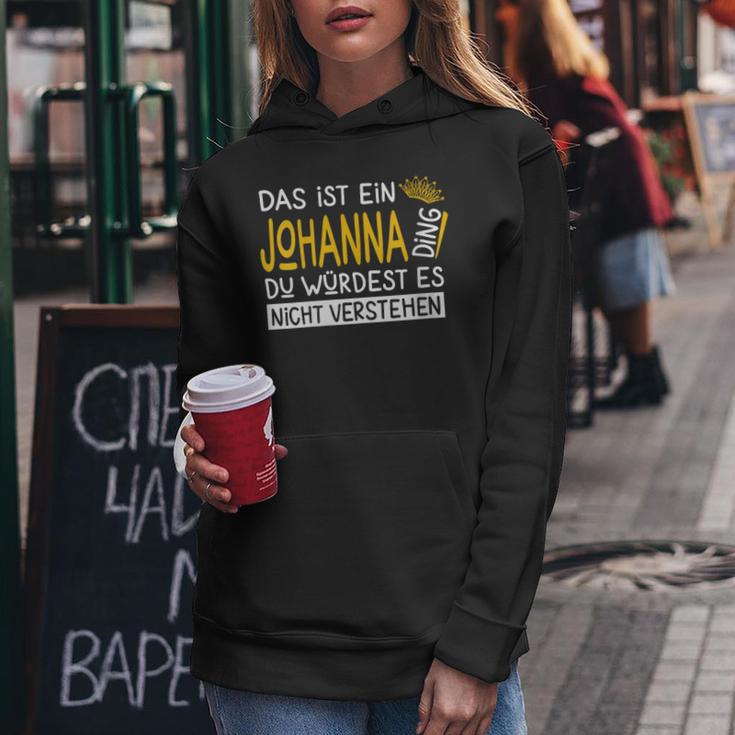 Women's First Name Johanna Name Day Das Ist Ein Johanna Ding With-Neck Kapuzenpullover für Damen Lustige Geschenke