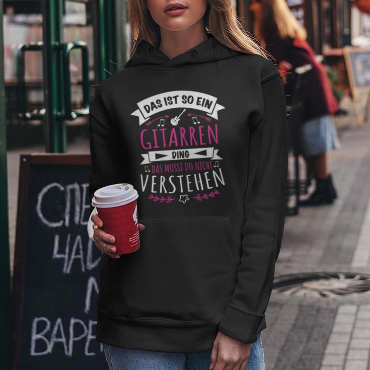 Women's Guitarist Musician Das Ist So Ein Gitarren Ding Kapuzenpullover für Damen Lustige Geschenke