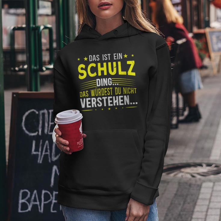 Women's With-Neck Das Ist Ein Schulz Ding Kapuzenpullover für Damen Lustige Geschenke