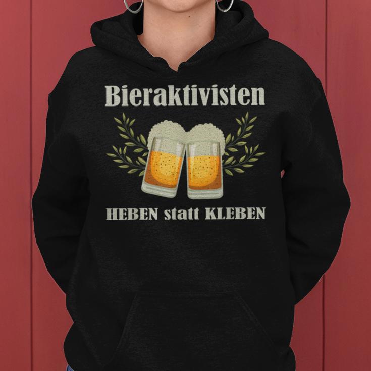 Bieraktivisten Heben Statt Kleben Beer Activist Kapuzenpullover für Damen