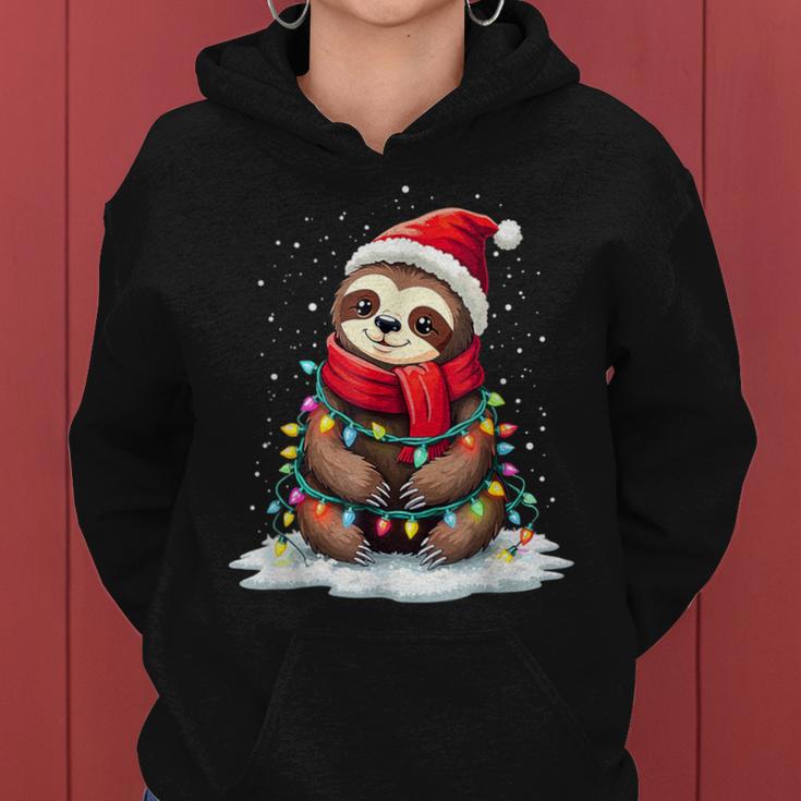 Christmas Children Sloth Xmas Family Kapuzenpullover für Damen