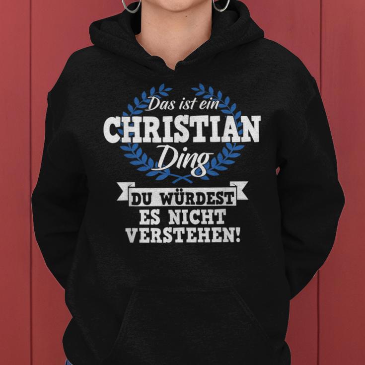 Das Ist Ein Christian Ding Du Würdest Es Nicht Understand Kapuzenpullover für Damen