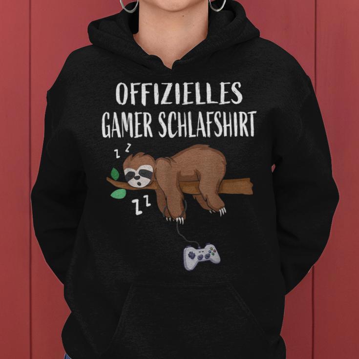 Gamer Pyjamas Sloth Gamingideo Player Kapuzenpullover für Damen