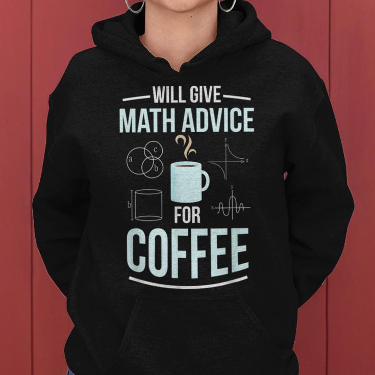 Gibt Mathe-Tipps Zum Kaffee Math Teacher Kapuzenpullover für Damen