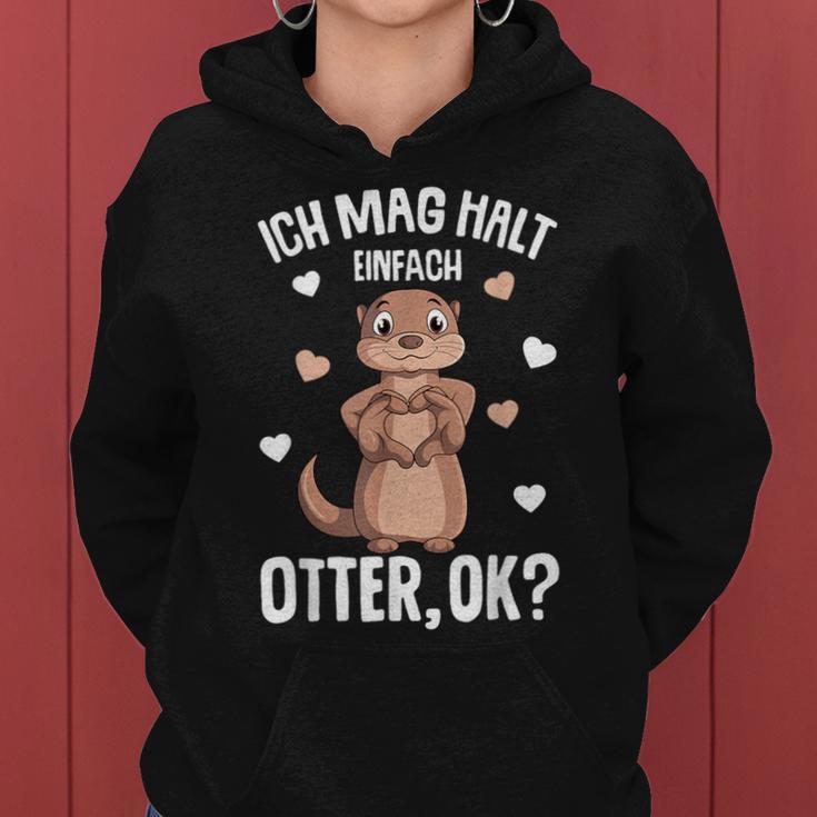 Ich Mag Halt Otter Seeotter Children's Women's Girls' Kapuzenpullover für Damen