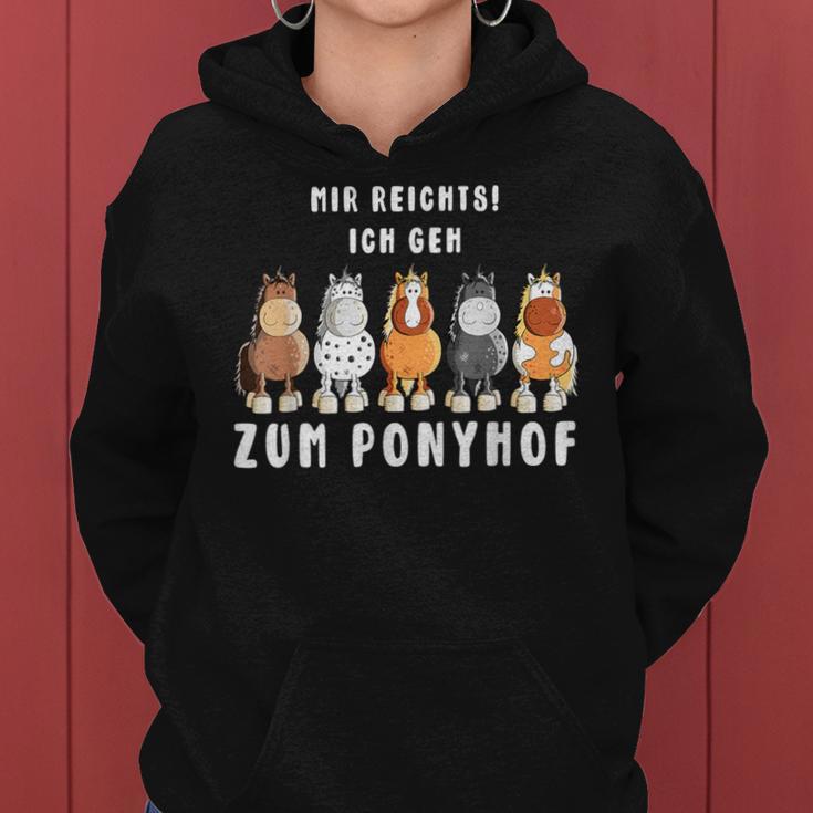 Mir Reichts Ich Geh Zum Ponyhof Horses Kapuzenpullover für Damen