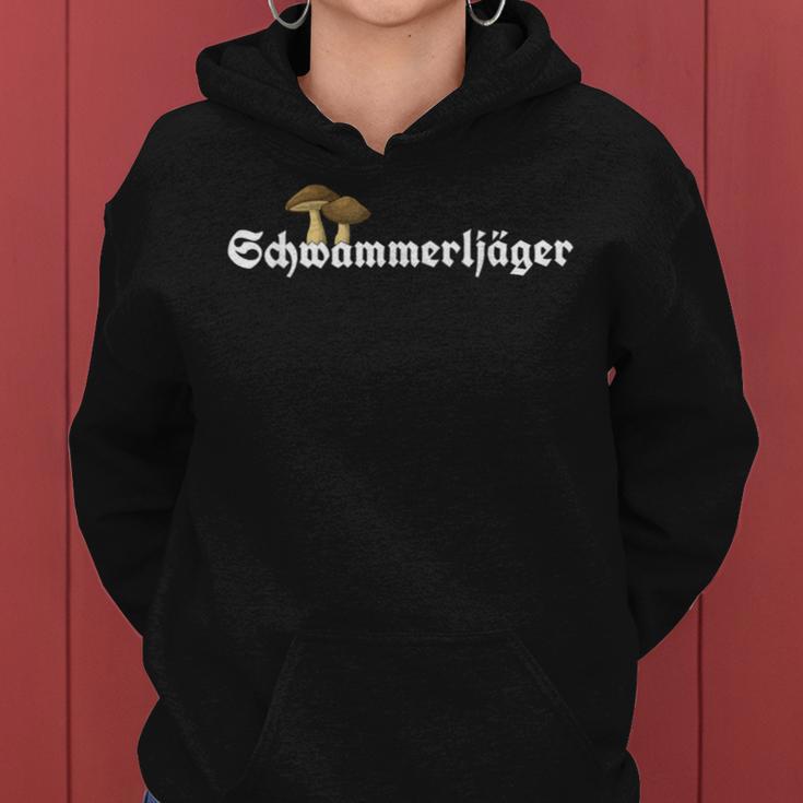 Schwammerl Sammeln Steinmushz Mushroom Collector Sponge's Hunter Kapuzenpullover für Damen