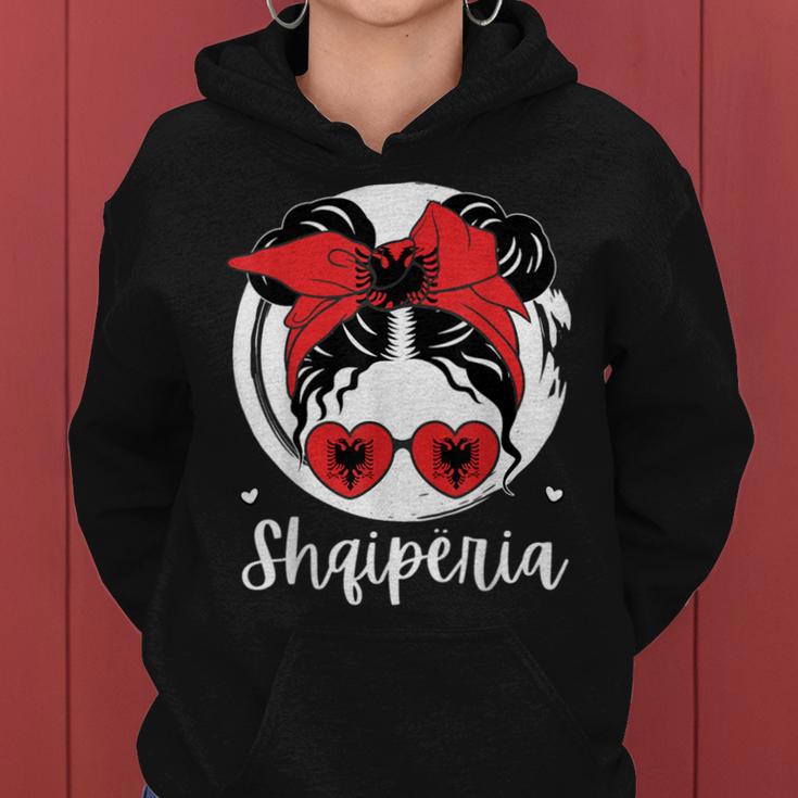 Shqipëria Albania Flagajza Shqiptare Albanian Girl Kapuzenpullover für Damen