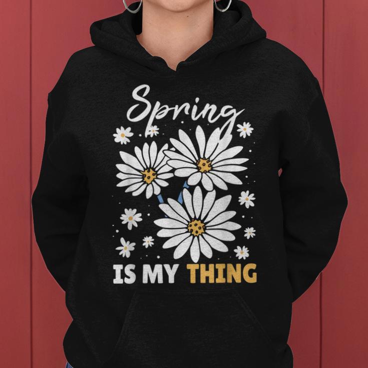 Spring Ist My Ding Daisy Kapuzenpullover für Damen