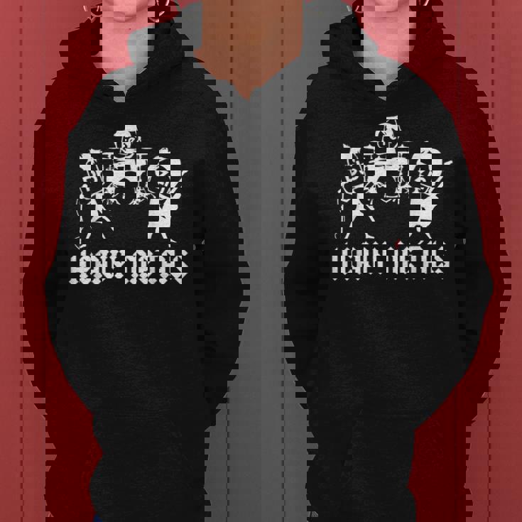 Teacher Saying Heavy Metals Rocks Chemistry Music Love Women Hoodie