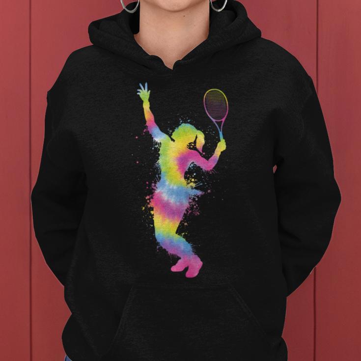 Tennis Player Splash Tennis Teacher Women's Girls Kapuzenpullover für Damen