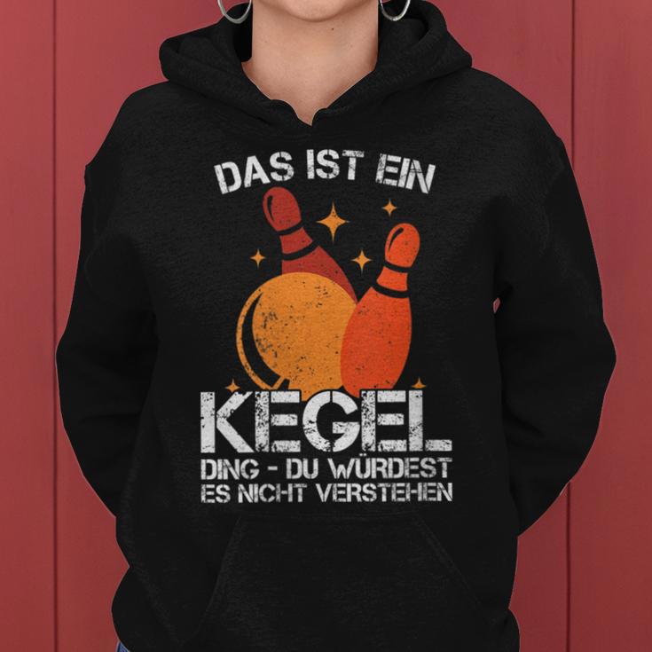 Women's Ball With Cones I Cone Saying I Das Ist Ein Kegel Ding With-Neck Kapuzenpullover für Damen