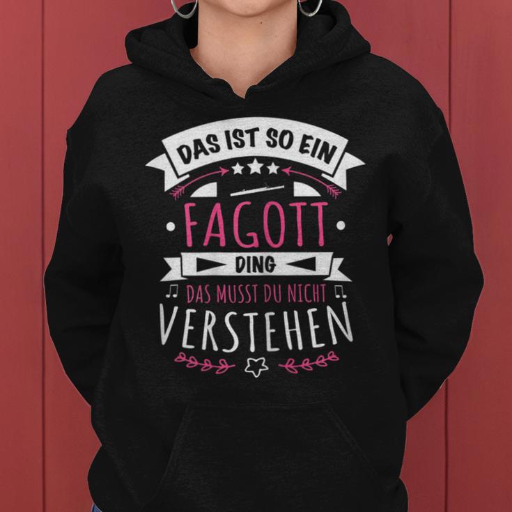 Women's Bassoon Bassoontist Musician Das Ist So Ein Bassoon Ding Kapuzenpullover für Damen