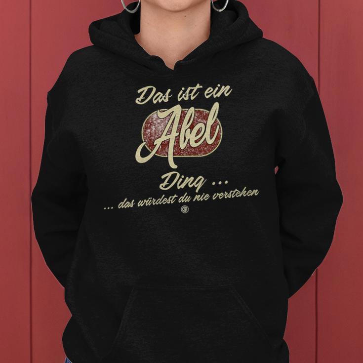 Women's Das Ist Ein Abel Ding Family Abel With-Neck Kapuzenpullover für Damen