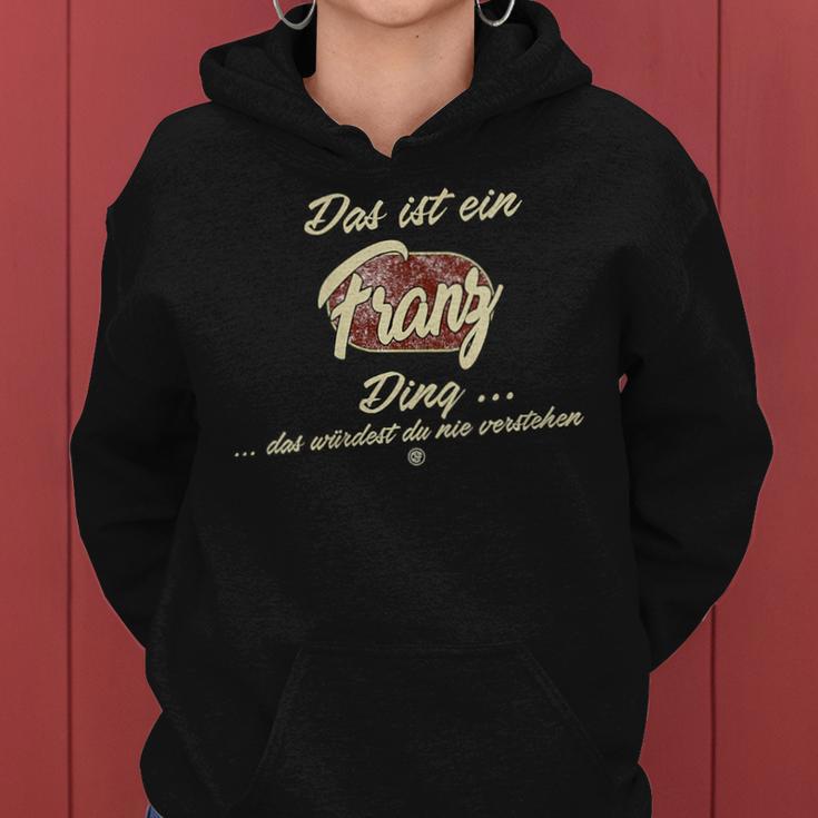 Women's Das Ist Ein Franz Ding Family Franz With-Neck S Kapuzenpullover für Damen