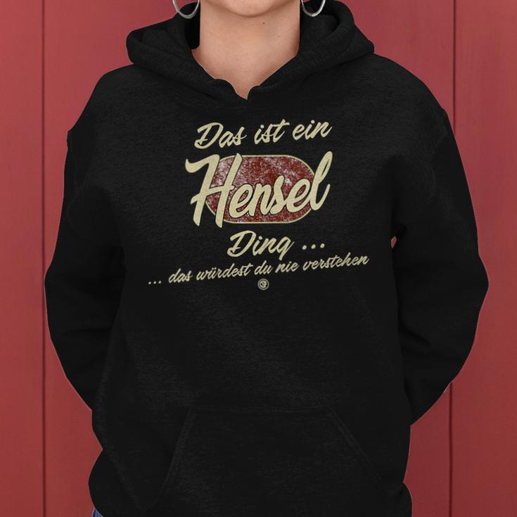 Women's Das Ist Ein Hensel Ding Family Hensel With-Neck Kapuzenpullover für Damen