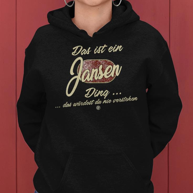 Women's Das Ist Ein Jansen Ding Family Jansen With-Neck S Kapuzenpullover für Damen