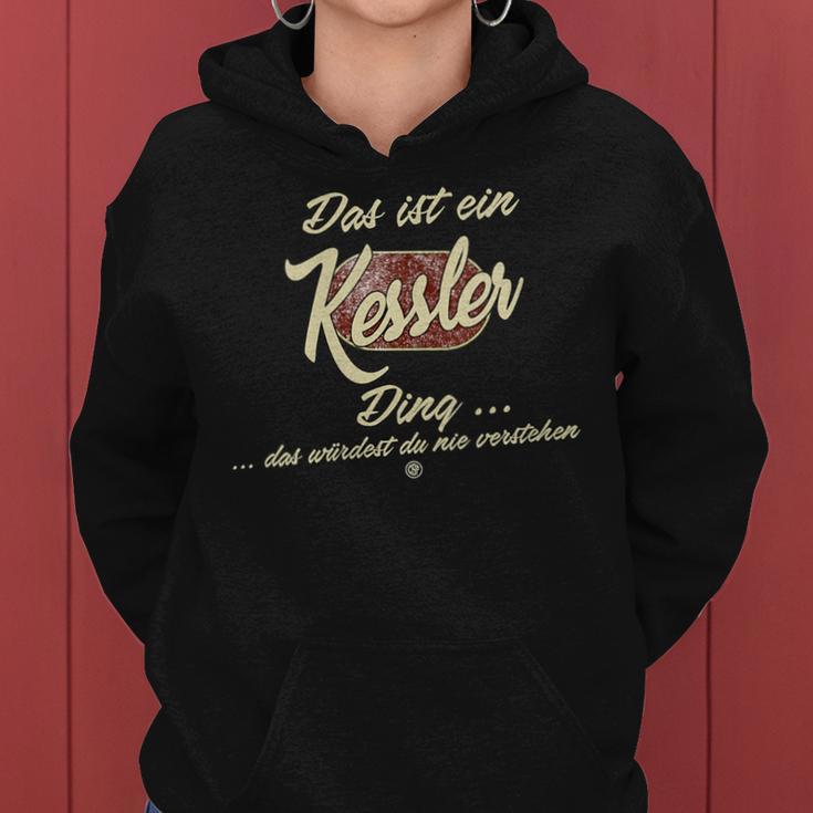 Women's Das Ist Ein Kessler Ding Family Kessler With-Neck Kapuzenpullover für Damen