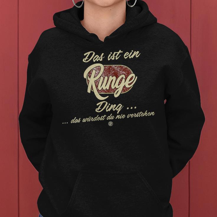 Women's Das Ist Ein Runge Ding Family Runge With-Neck Kapuzenpullover für Damen