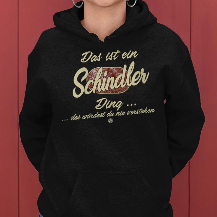 Women's Das Ist Ein Schindler Ding Family Schindler With-Neck Kapuzenpullover für Damen