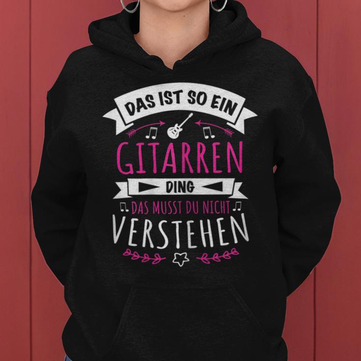 Women's Guitarist Musician Das Ist So Ein Gitarren Ding Kapuzenpullover für Damen