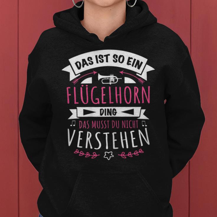 Women's Horn Musician Das Ist So Ein Flugelhorn Ding S Kapuzenpullover für Damen