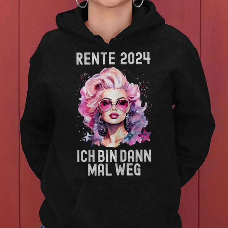 Women's Ich Bin Dann Mal Weg Rente 2024 Kapuzenpullover für Damen