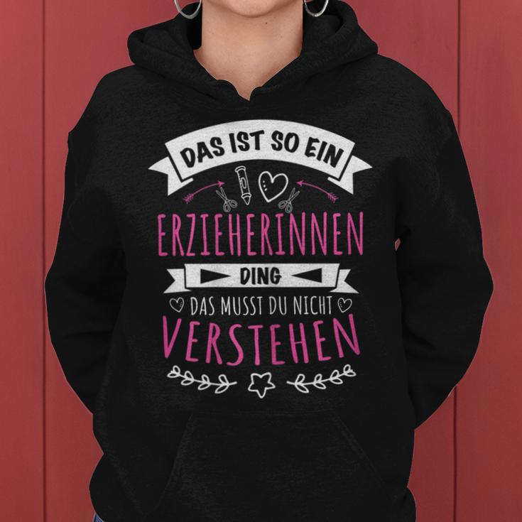 Women's Kindergarten Kiga Das Ist So Ein Erzieherinnen Ding Kapuzenpullover für Damen