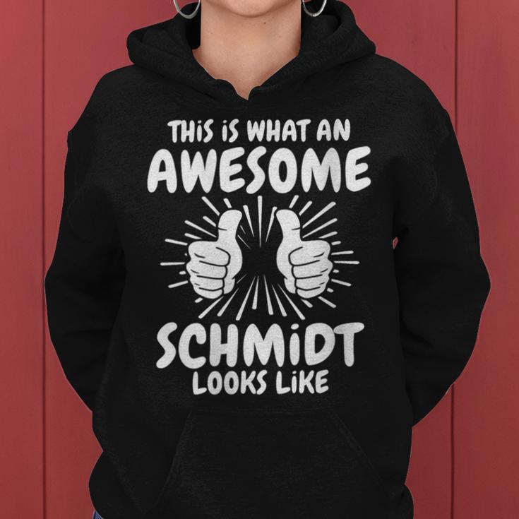 Women's Schmidt Surname Schmidt Surname Schmidt With-Neck Kapuzenpullover für Damen