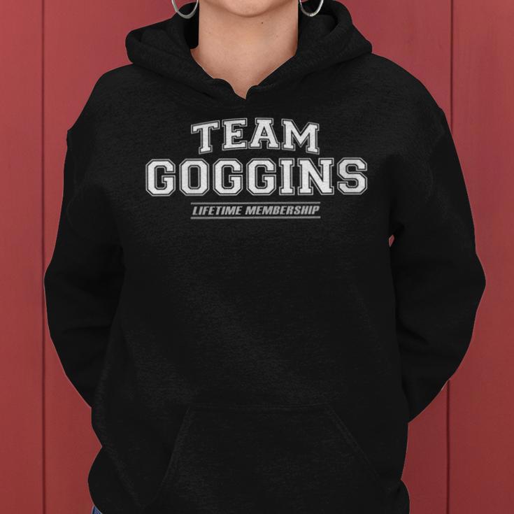 Women's Team Goggins Proud Surname Last Name With-Neck Kapuzenpullover für Damen