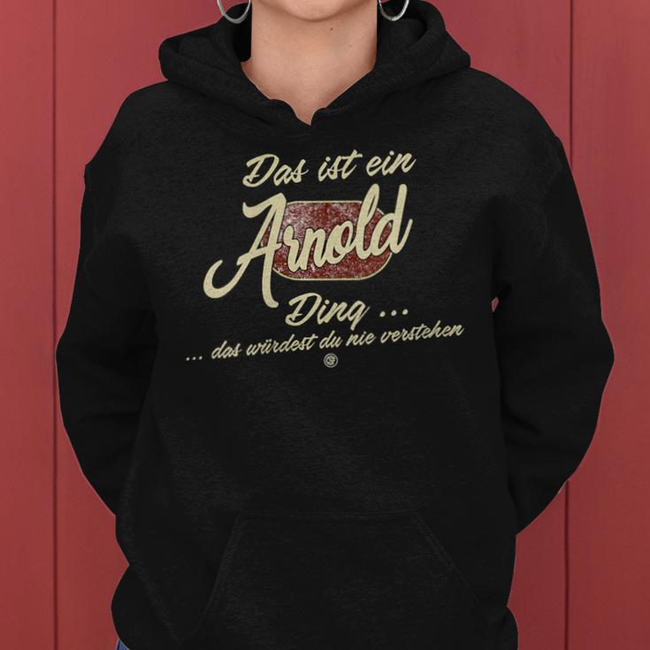 Women's With-Neck Das Ist Ein Arnold Ding Kapuzenpullover für Damen