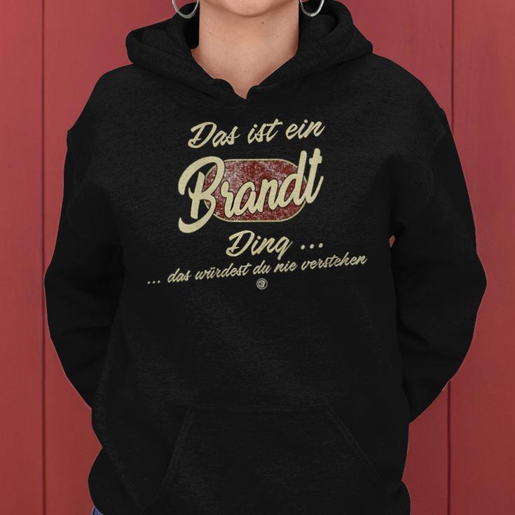 Women's With-Neck Das Ist Ein Brandt Ding Family Kapuzenpullover für Damen