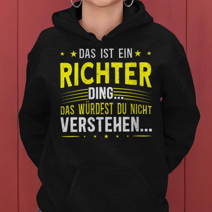 Women's With-Neck Das Ist Ein Richter Ding Kapuzenpullover für Damen