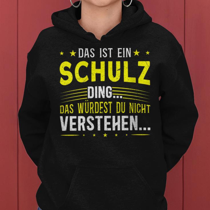 Women's With-Neck Das Ist Ein Schulz Ding Kapuzenpullover für Damen