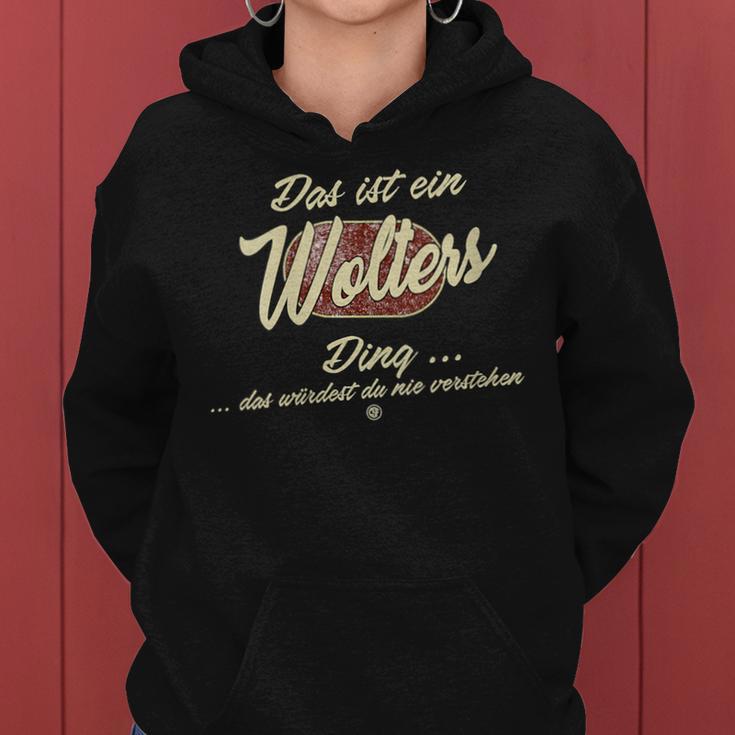 Women's With-Neck Das Ist Ein Wolters Ding Family Kapuzenpullover für Damen