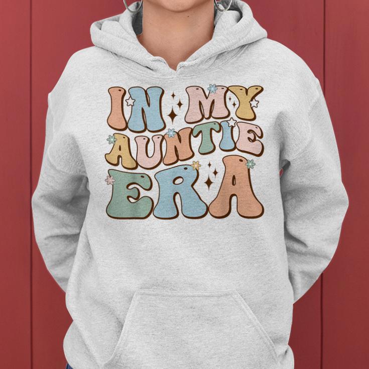 In My Auntie Era Retro Aunt Groovy Cool Tante To Be Best Aunt Kapuzenpullover für Damen