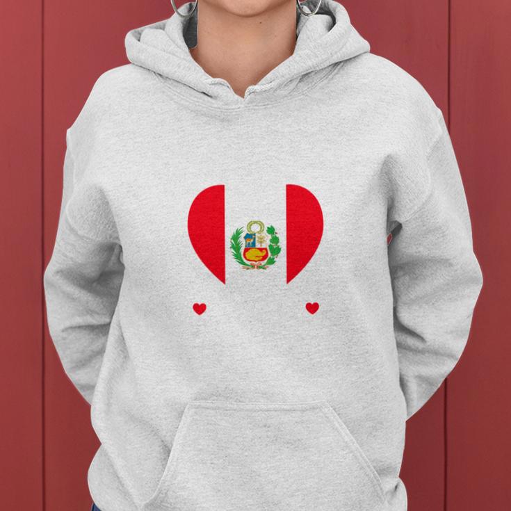 My Girlfriend Is Peruvian Girlfriend Peru Flag Kapuzenpullover für Damen