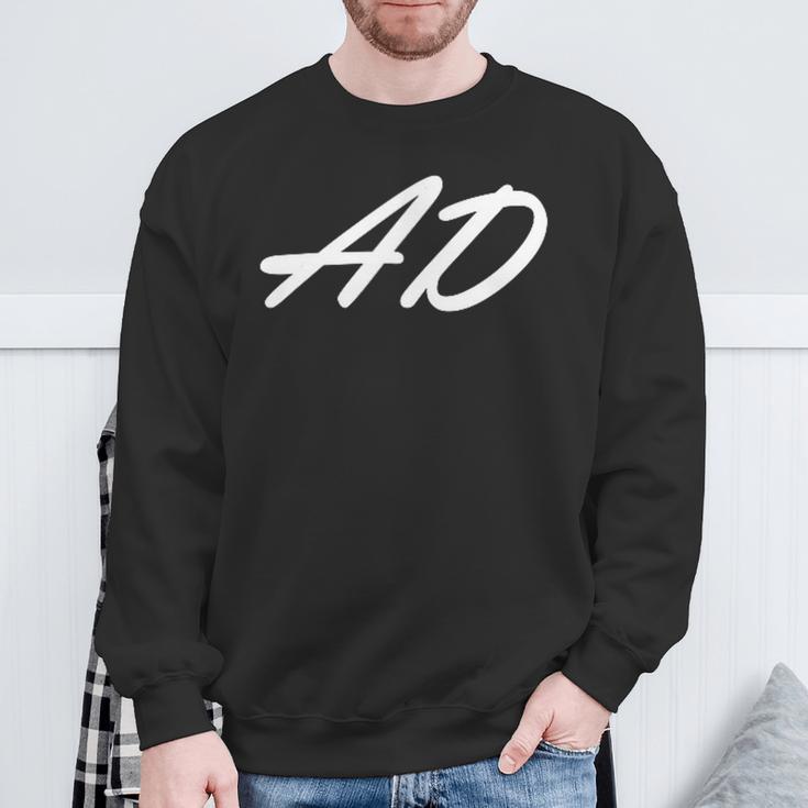 Ad Initials First Name A Last Name D All Names With A Sweatshirt Geschenke für alte Männer