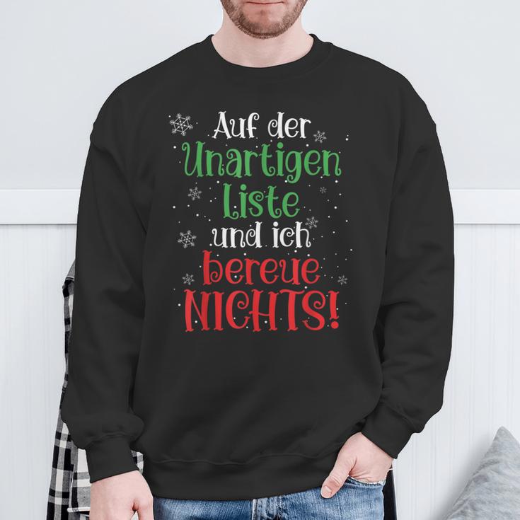 Auf Der Unartigen Liste Christmas Outfit Christmas Sweatshirt Geschenke für alte Männer