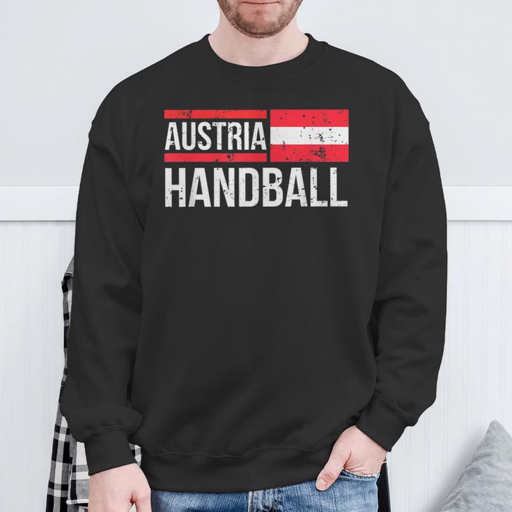 Austria Handball Flag Fan Team Player Jersey Sweatshirt Geschenke für alte Männer