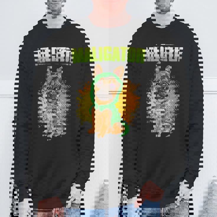 Belgian Malinois Maligator Sweatshirt Gifts for Old Men