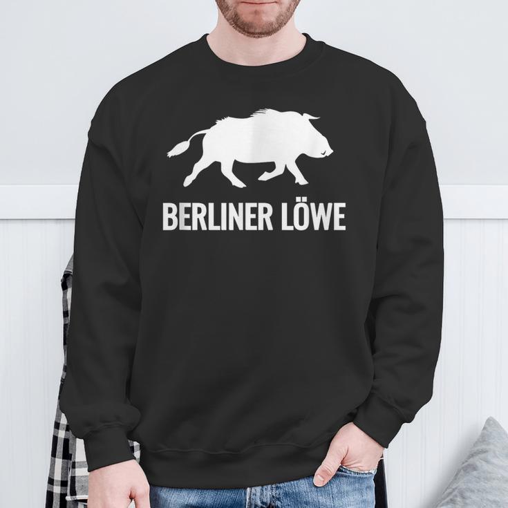 Berliner Löwe Wildschwein Geschenkidee Sweatshirt Geschenke für alte Männer