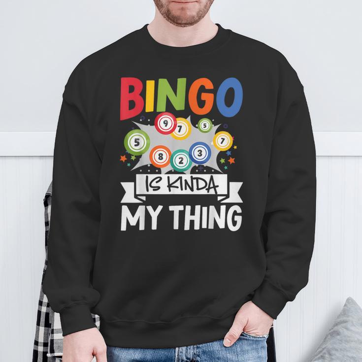 Bingo Ist Irgendwie Mein Ding Lustiges Glücksspiel Sweatshirt Geschenke für alte Männer